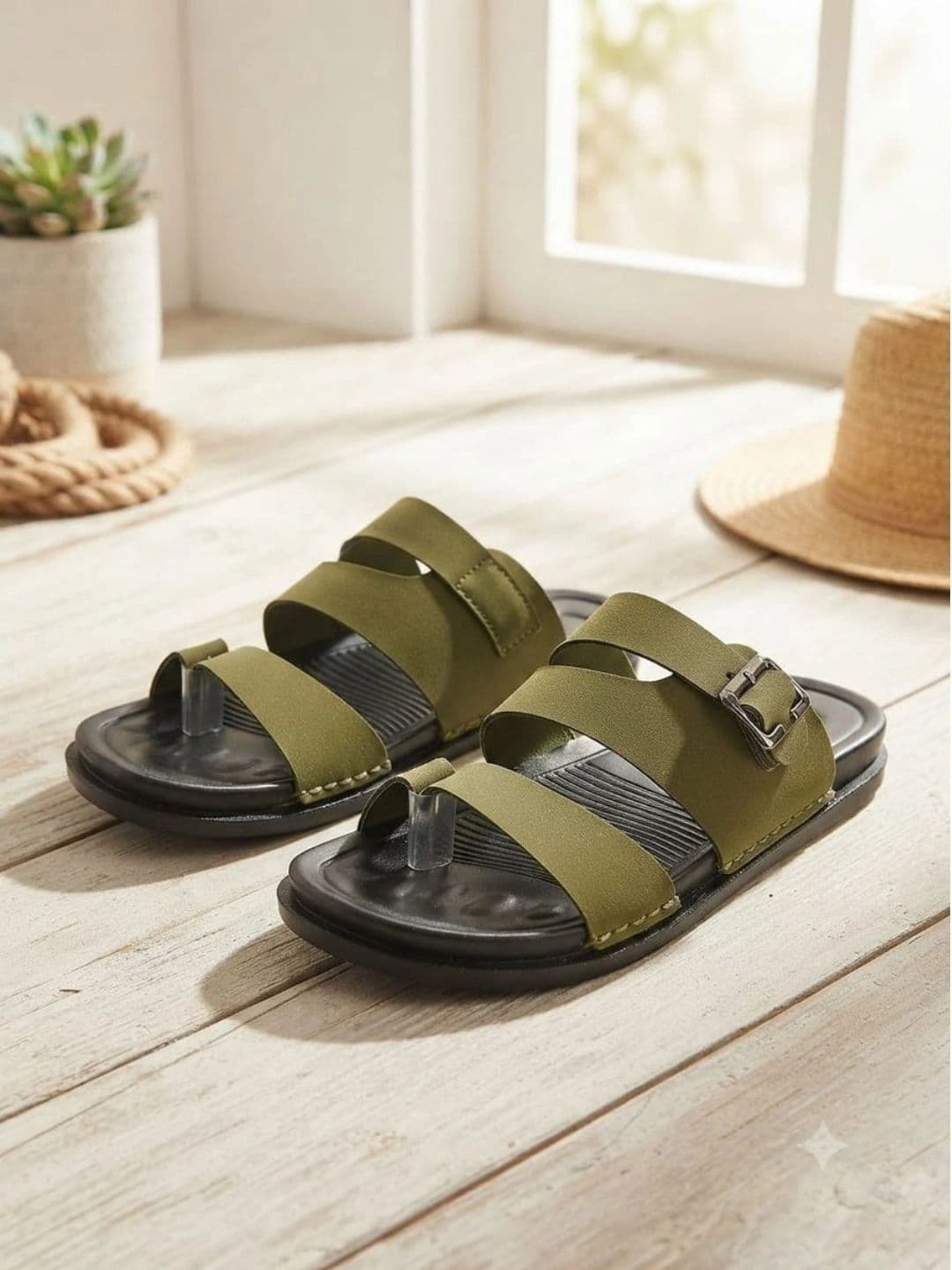 Trump Men PU Comfort Sandals - view 1