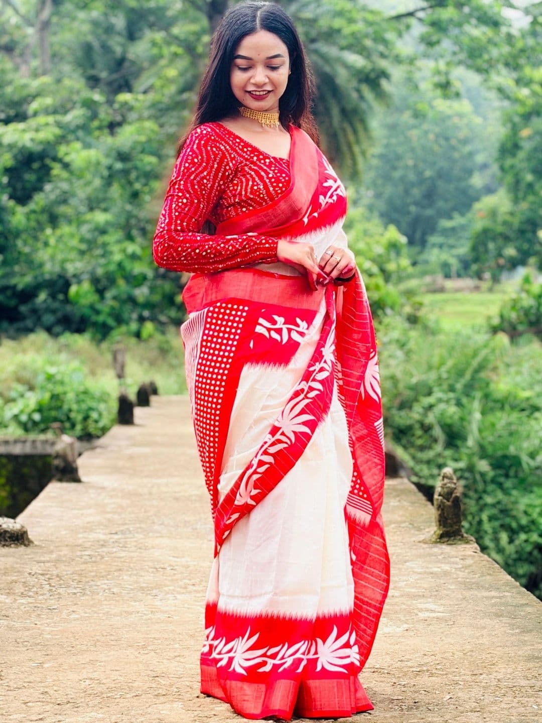 Mitera Kalamkari Pure Cotton Saree thumbnail 5