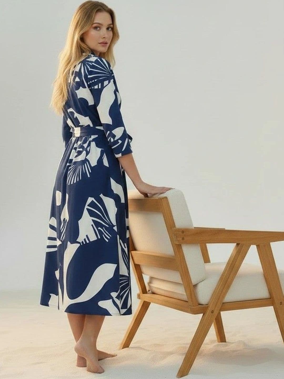 DMP FASHION Women Printed Khadi Handloom Kurta thumbnail 4