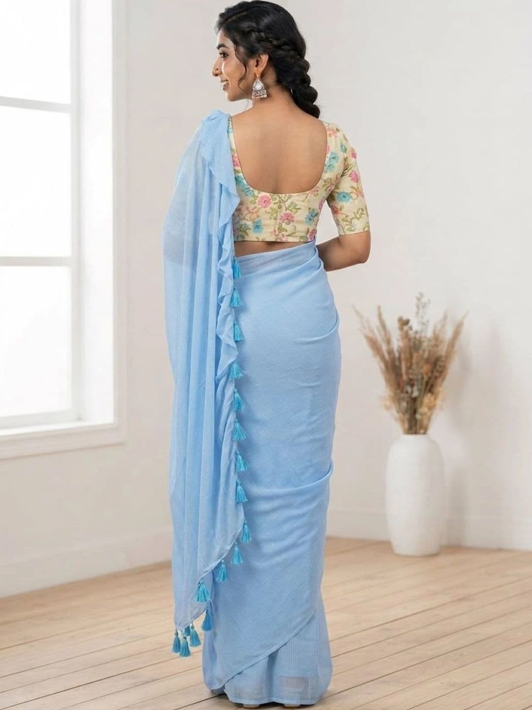 DEVATVAM Pure Cotton Saree thumbnail 3