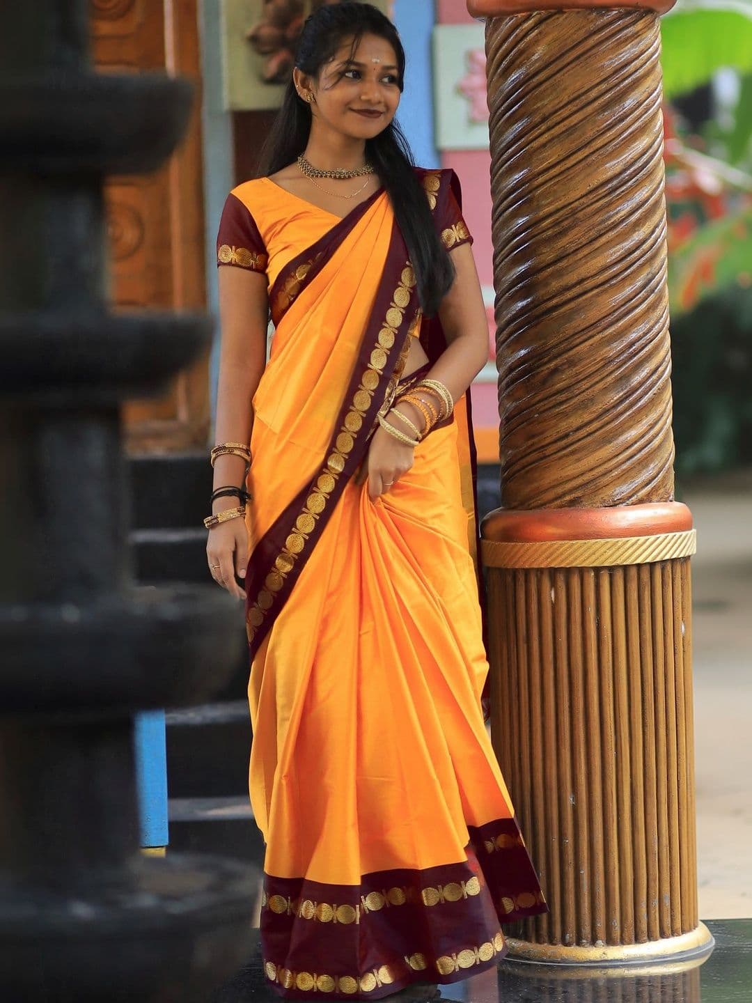 KALINI Woven Design Zari Designer Gadwal Saree - view 1