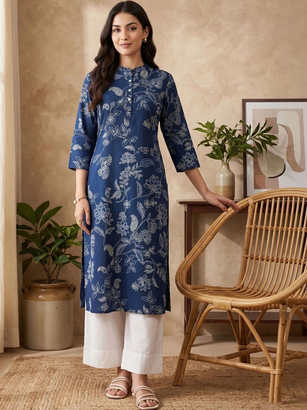 Anouk Women Floral Printed Indie Florals Kurta - view 1