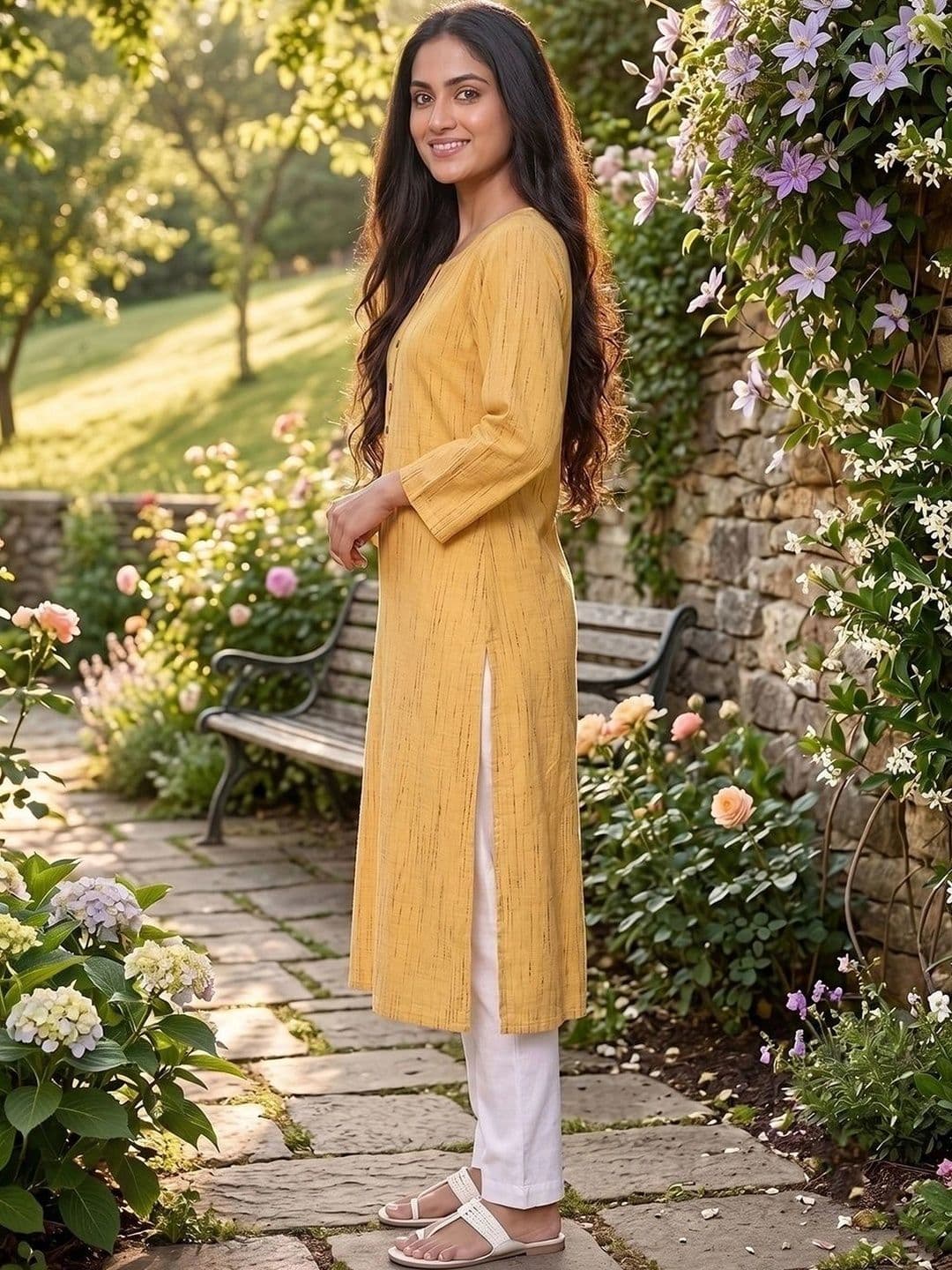 KALINI Women Handloom Kurta thumbnail 2
