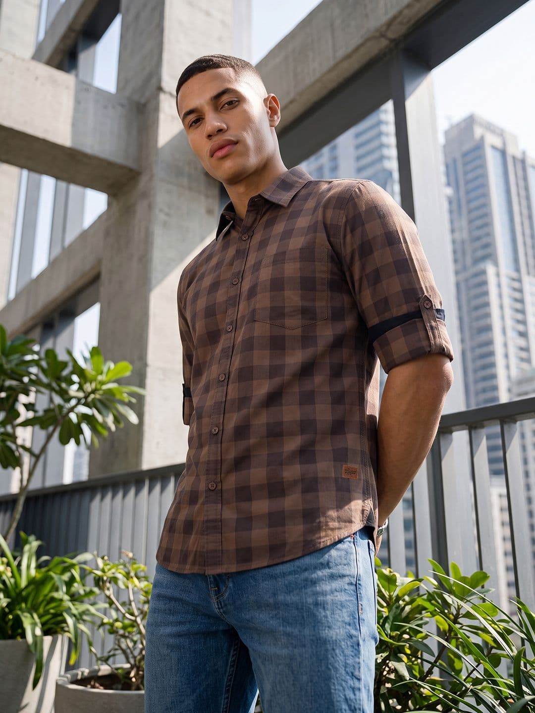 Roadster Life Co. Soft Touch Checked Casual Shirt thumbnail 3
