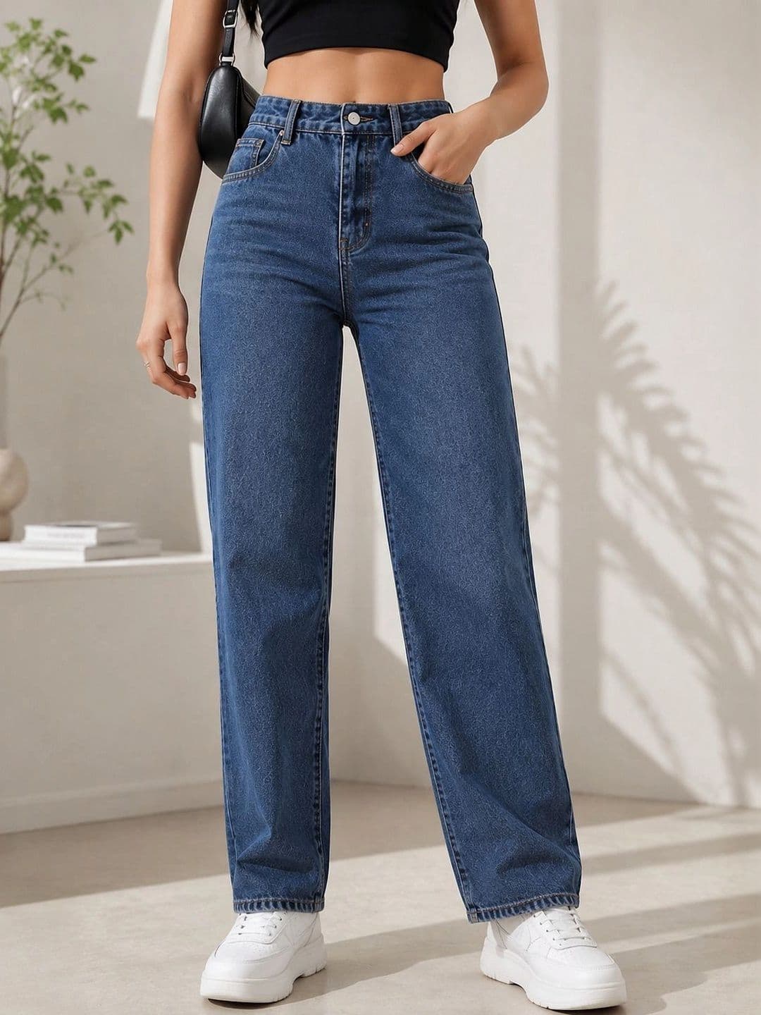 Veltick Women Straight Fit High-Rise Stretchable Jeans - view 1