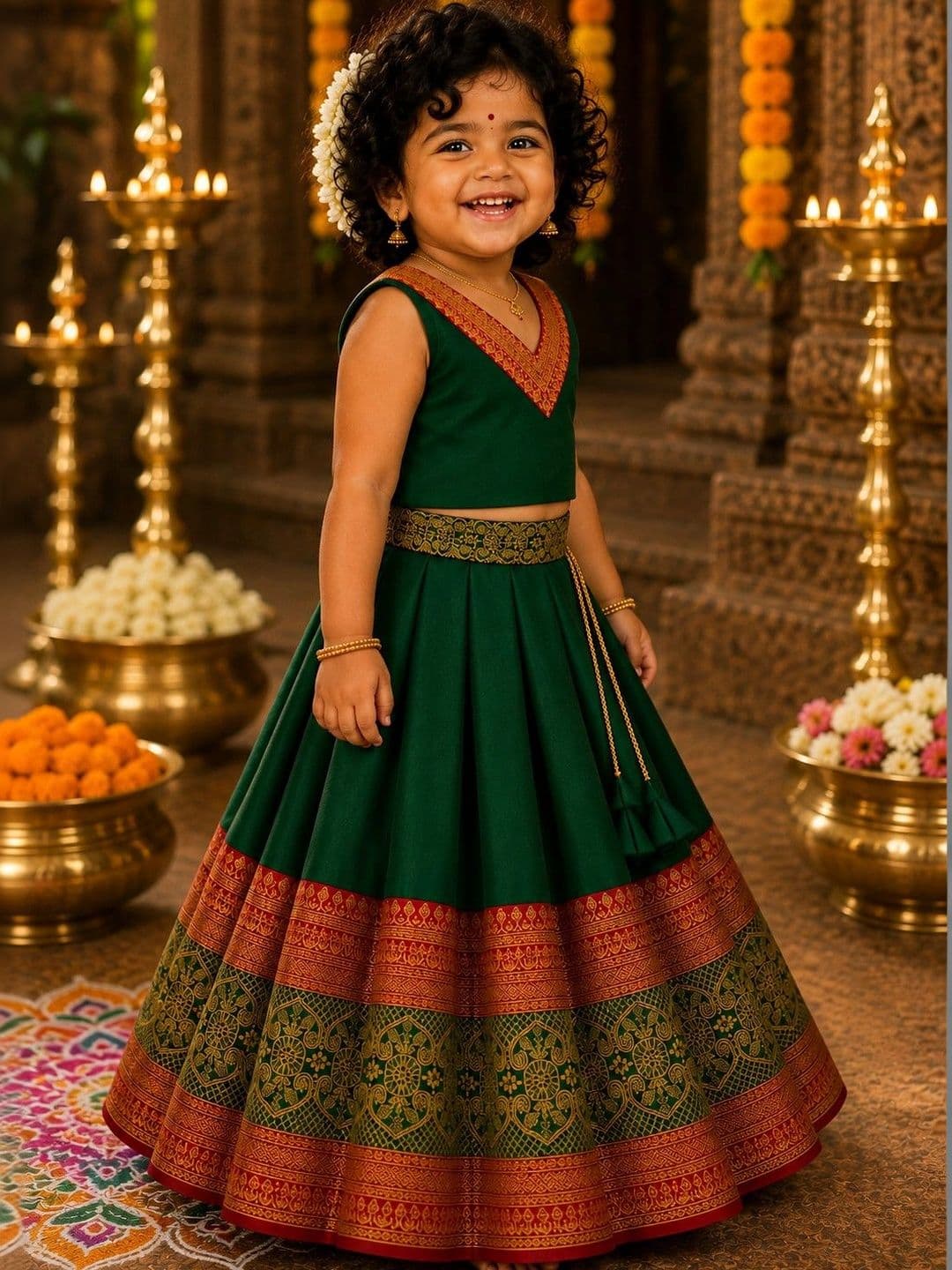 Xepon Girls Ready to Wear Lehenga & Choli thumbnail 3