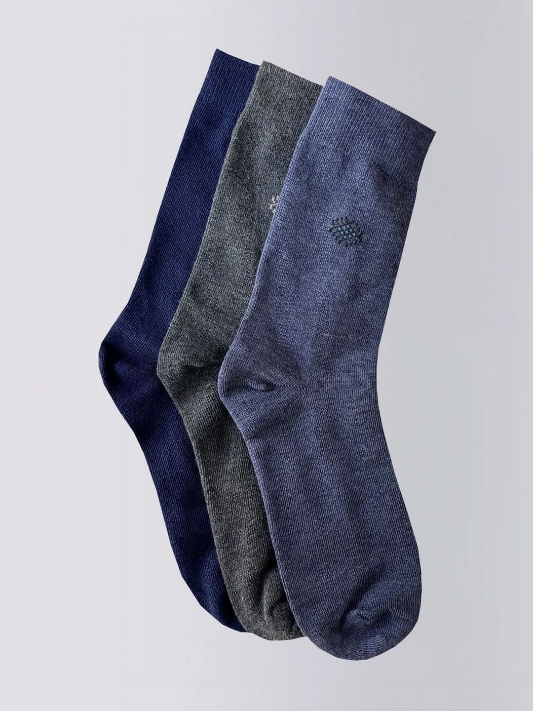 Moda Rapido Men Pack of 3 Cotton Blend Patterned Above Ankle Socks thumbnail 4