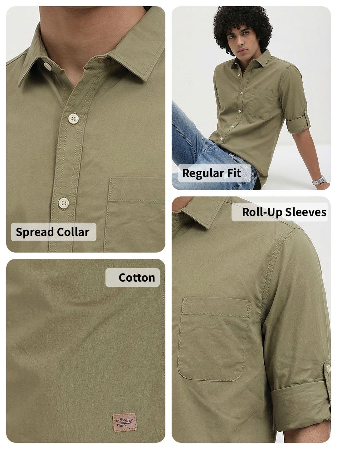 Roadster Life Co. Easy Drape Cotton Shirt thumbnail 5