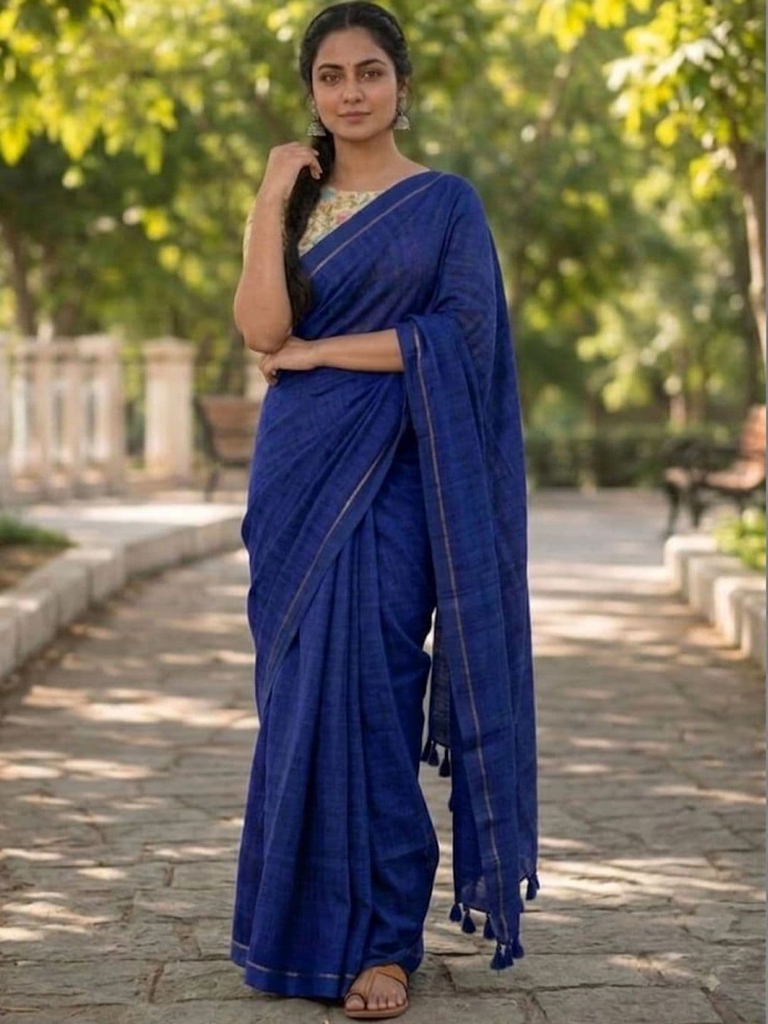 Devmora Pure Cotton Saree - view 1