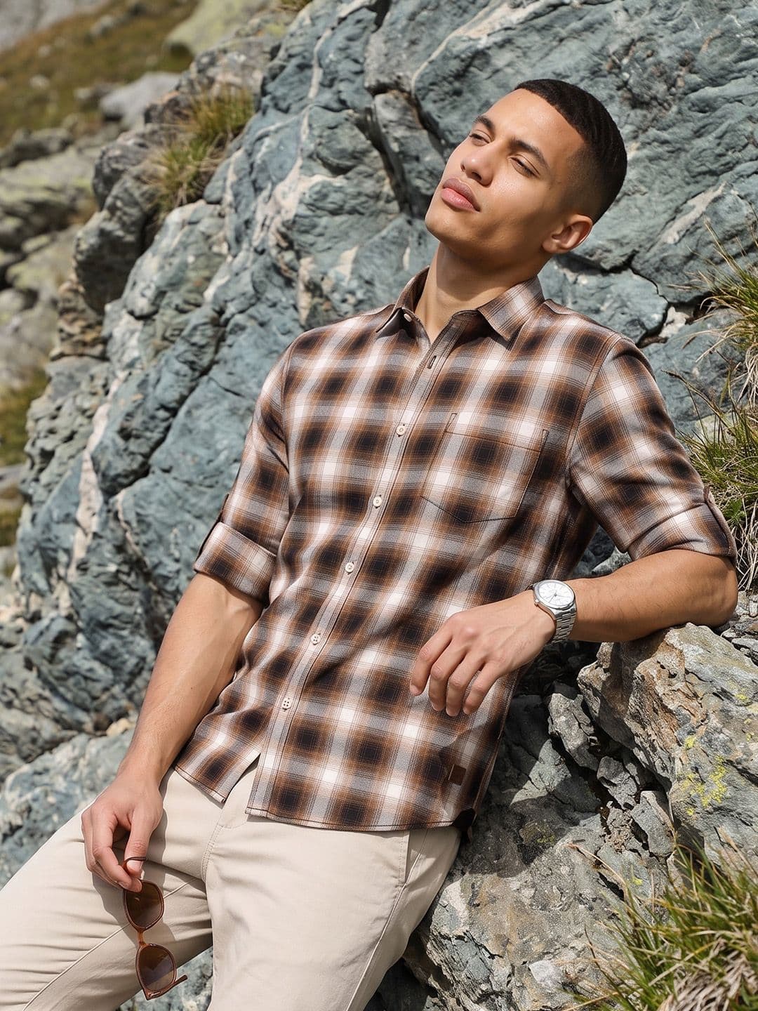 Roadster Life Co. Soft Touch Twill Plaid Casual Shirt thumbnail 4