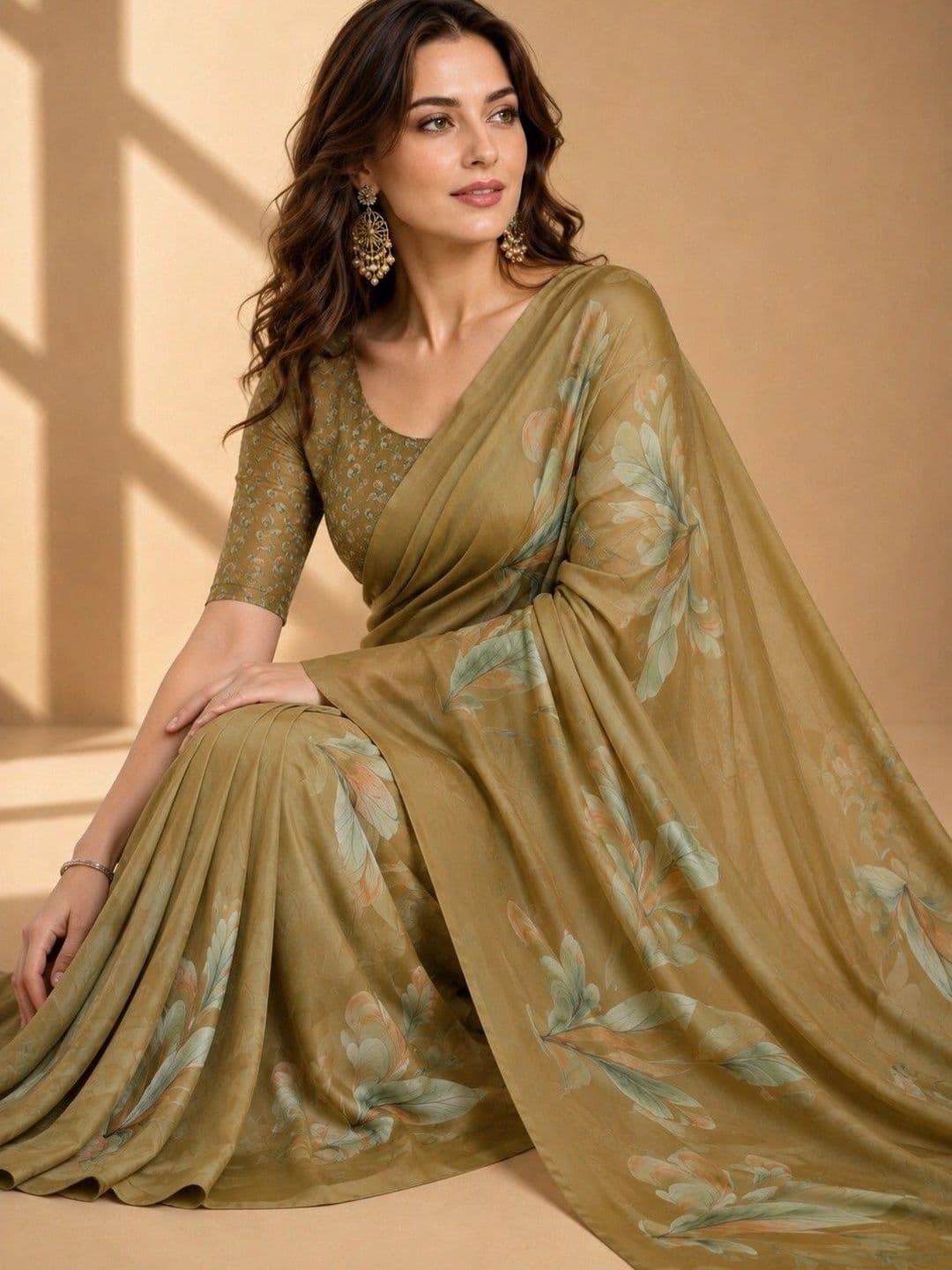 Tanuza Fashion Floral Saree thumbnail 3