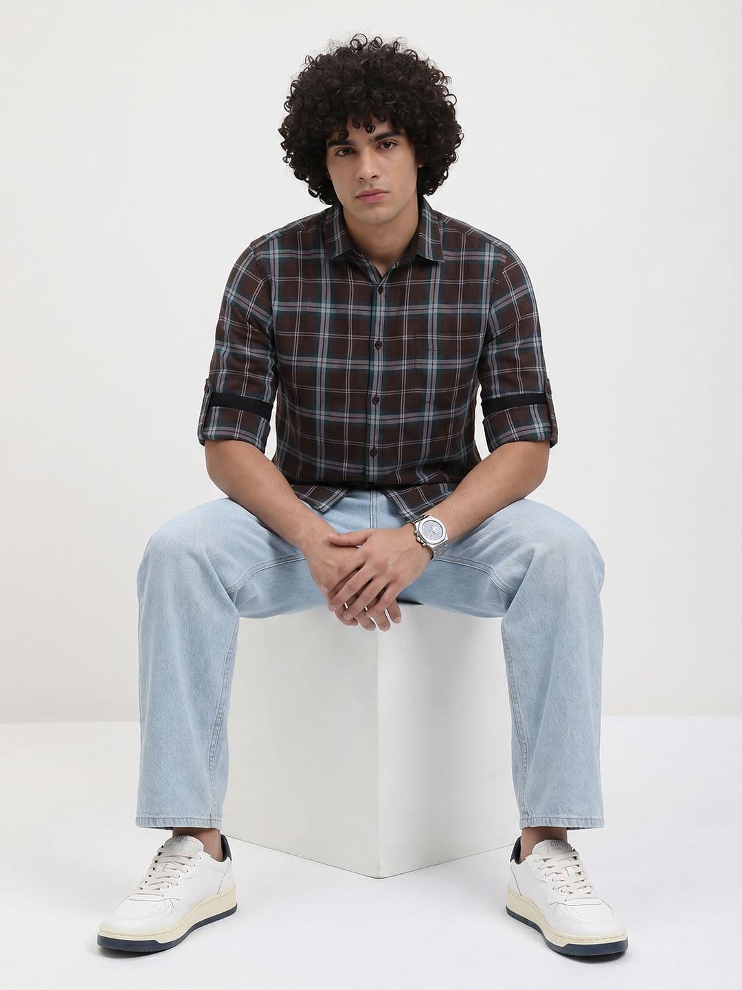 Roadster Life Co. Soft Touch Twill Plaid Casual Shirt thumbnail 2