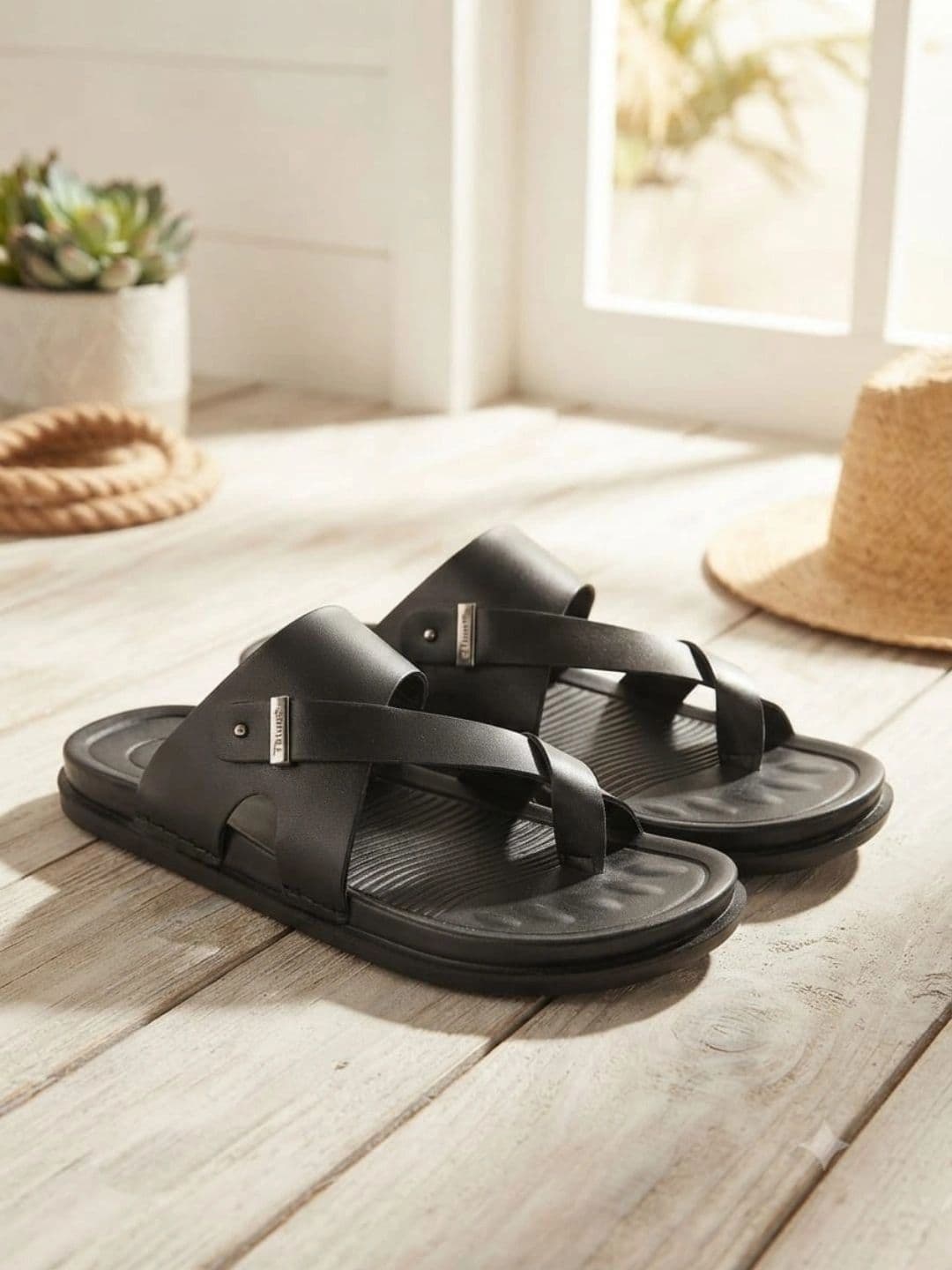 Trump Men PU Comfort Sandals - view 1