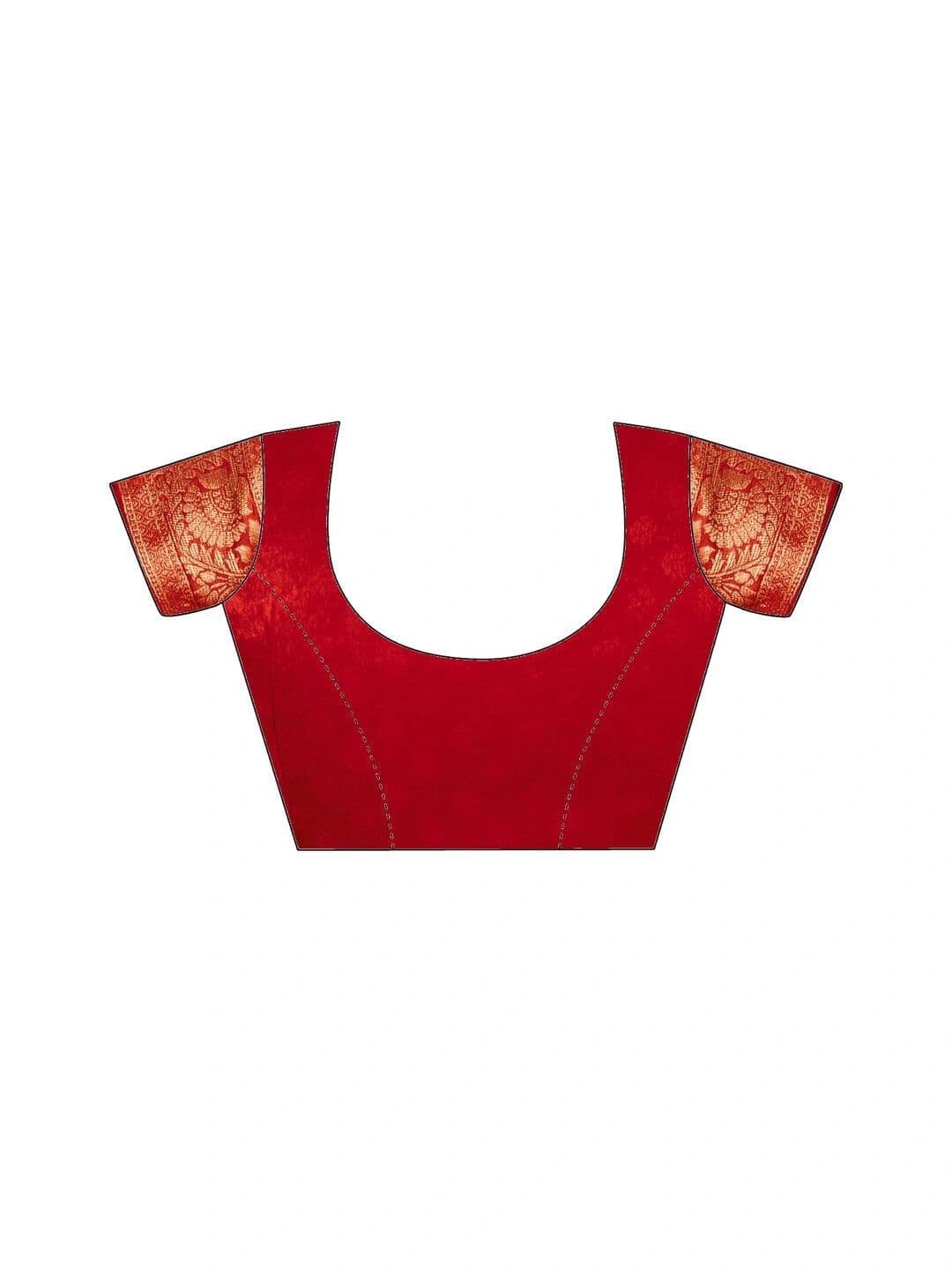 Satrani Zari Woven Tissue Saree with Blouse Piece thumbnail 5