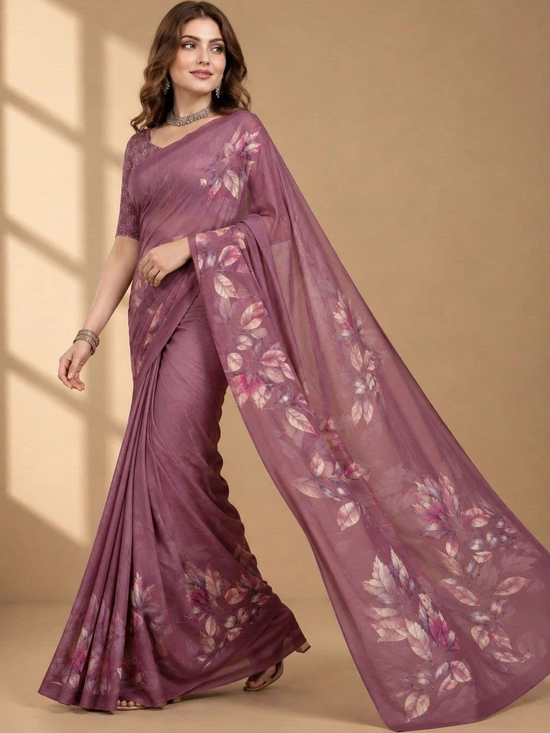 Tanuza Fashion Floral Saree thumbnail 5