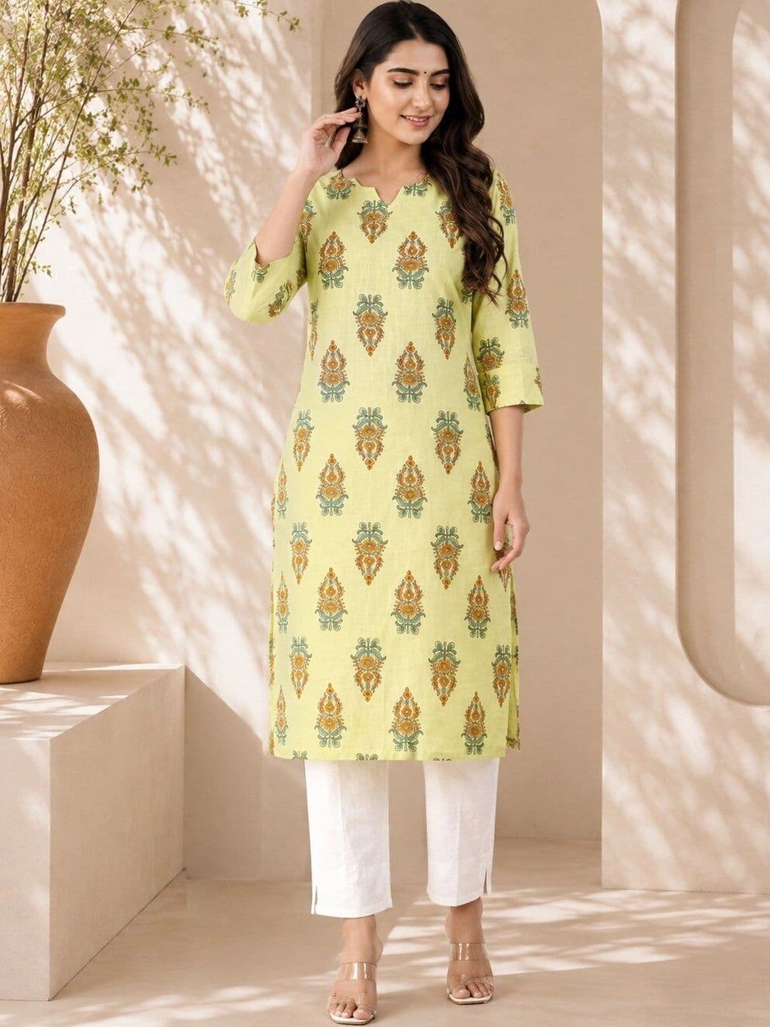 JAIPURRANG Women Ethnic Motifs Printed Indie Prints Kurta - view 1