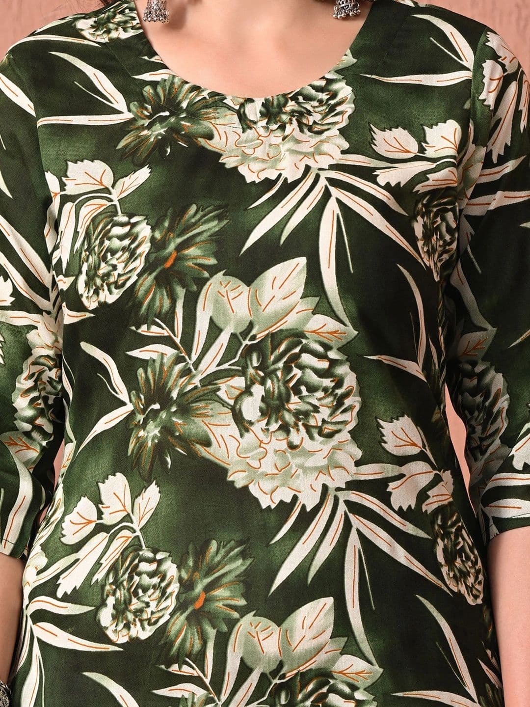 HERE&NOW Women Floral Printed Floral Kurta thumbnail 7