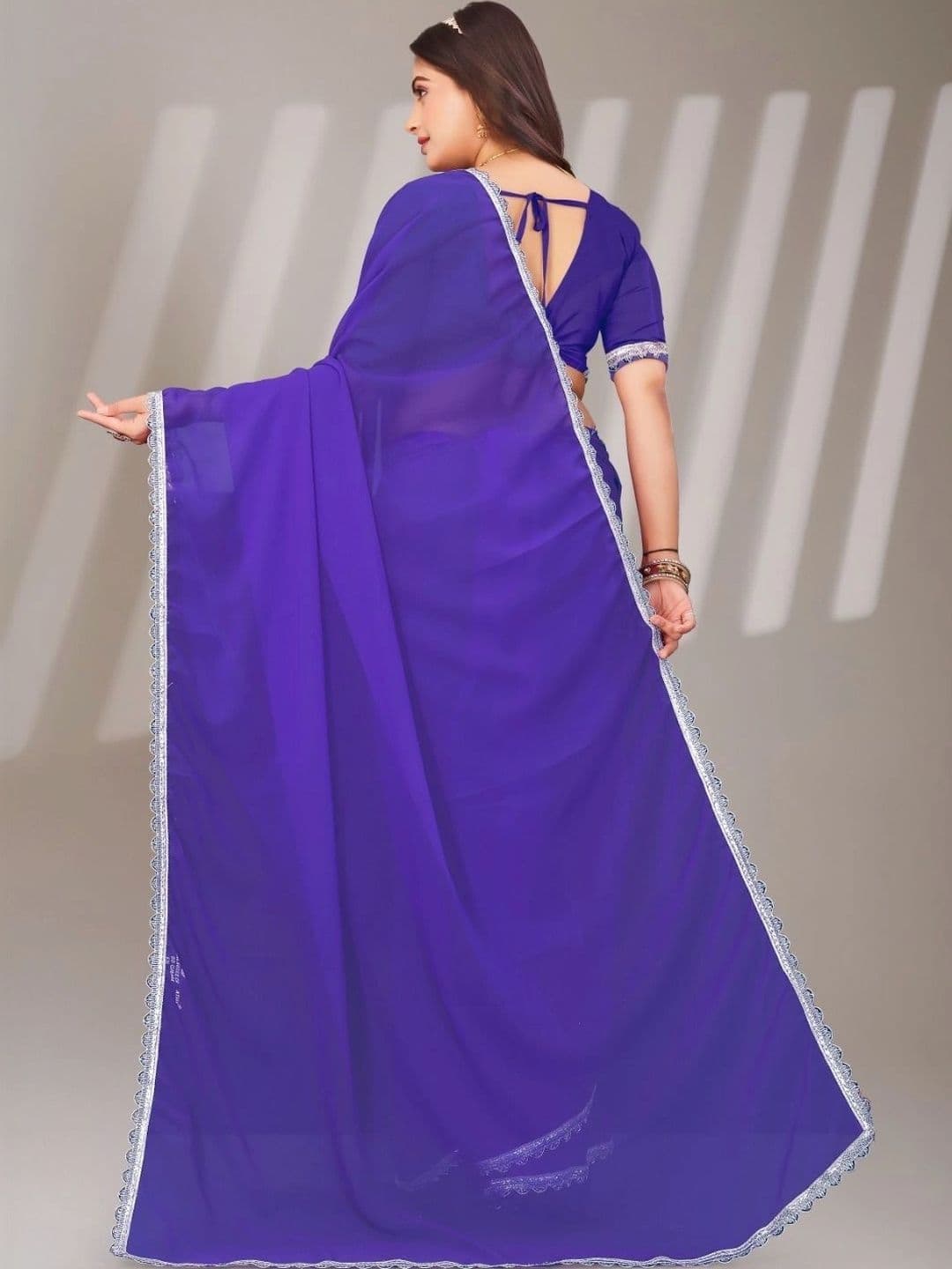 Fashion Mantra Poly Chiffon Saree thumbnail 2