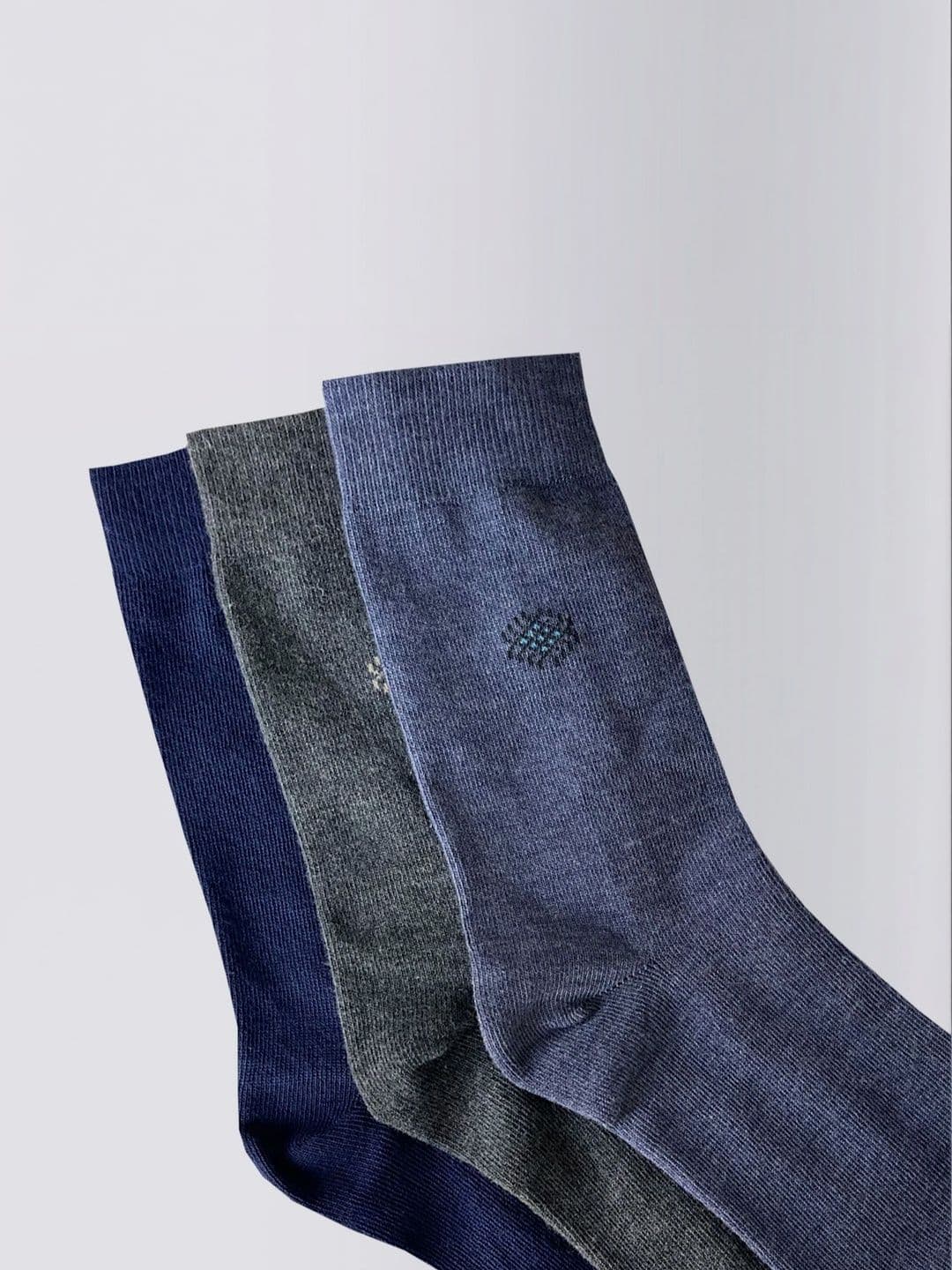 Moda Rapido Men Pack of 3 Cotton Blend Patterned Above Ankle Socks thumbnail 5