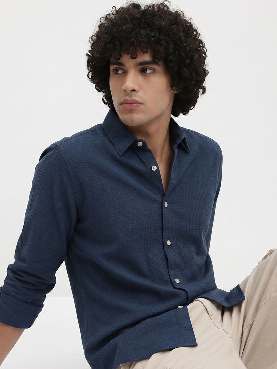 Roadster Life Co. Slub Textured Shirt - view 1