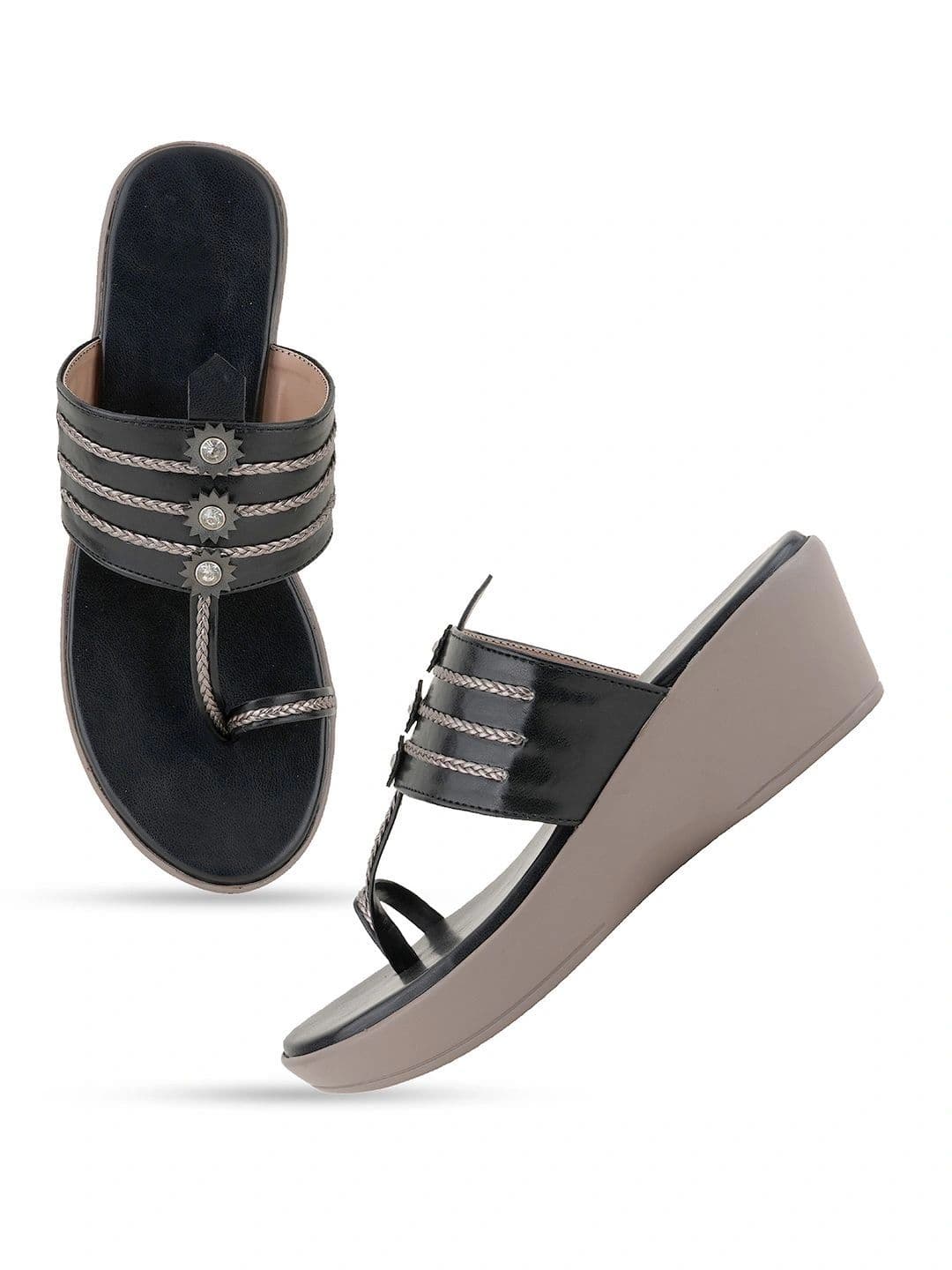 CORSICA Embellished Wedge Sandals thumbnail 6