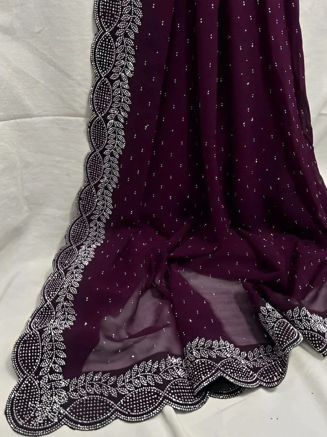 RENBRIZA Poly Georgette Saree thumbnail 3