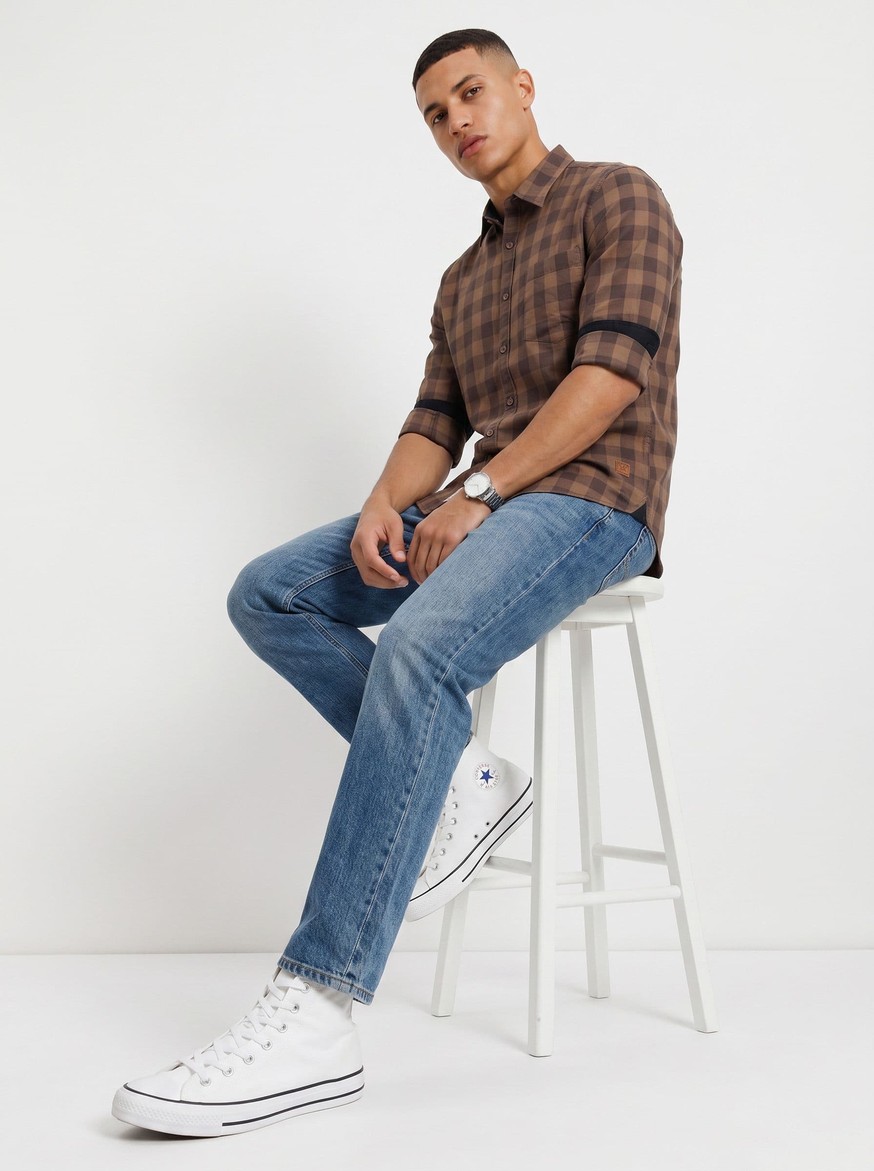 Roadster Life Co. Soft Touch Checked Casual Shirt thumbnail 2