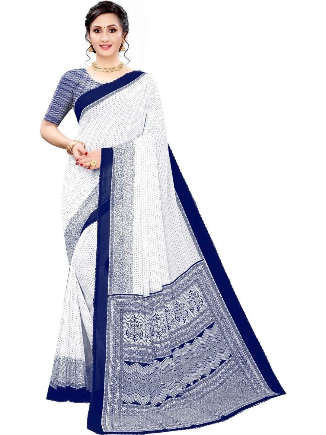 Textile Mantra Poly Georgette Saree - view 1