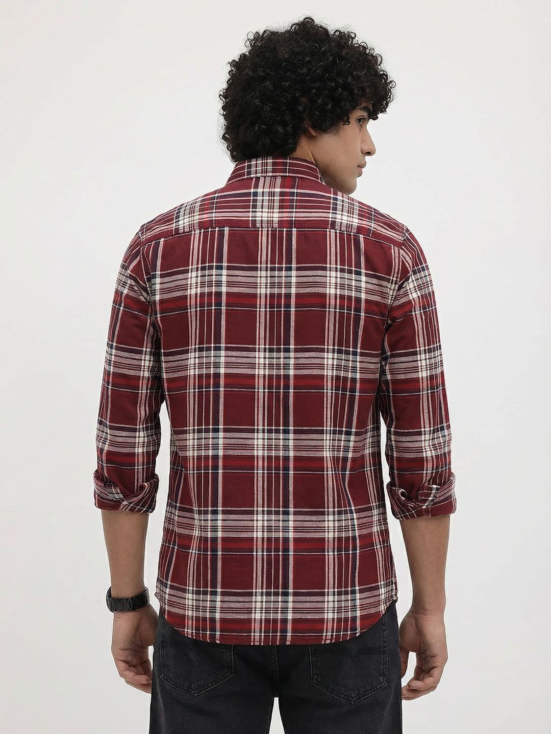 Roadster Life Co.Cotton Slub Checked Shirt thumbnail 3