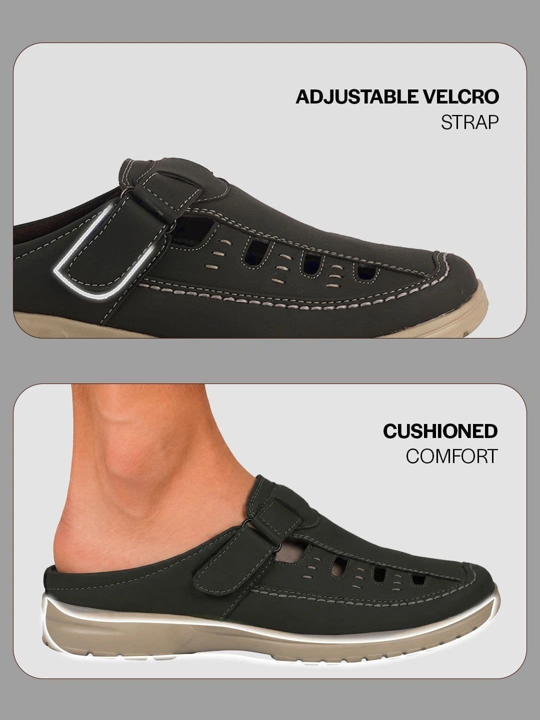 FAUSTO Men PU Shoe-Style Sandals thumbnail 4