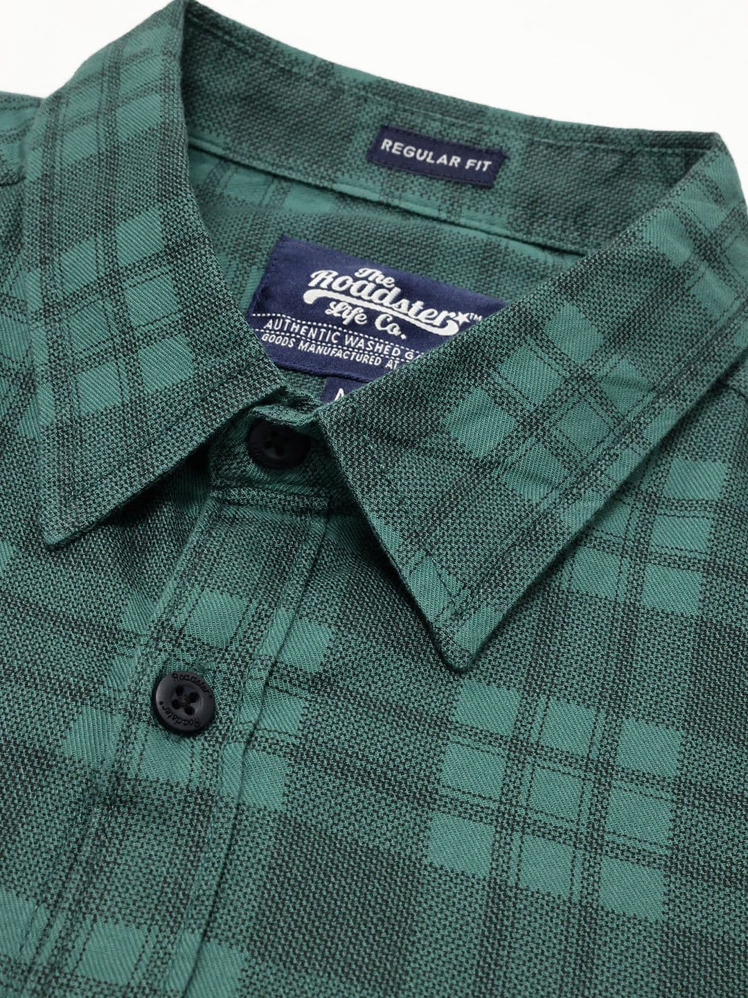 Roadster Life Co. Textured Weave Checked Shirt thumbnail 5