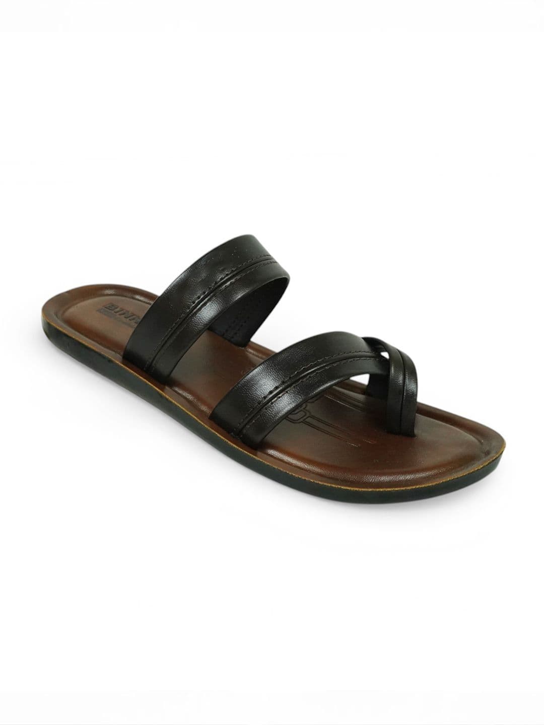 Binny Men Leather Comfort Strappy Sandals With Soft Footbed thumbnail 6