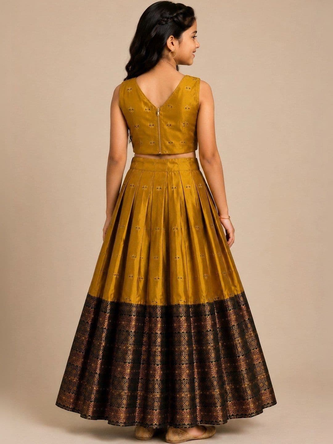 Poppy & Munchkin Girls Ready to Wear Lehenga thumbnail 2