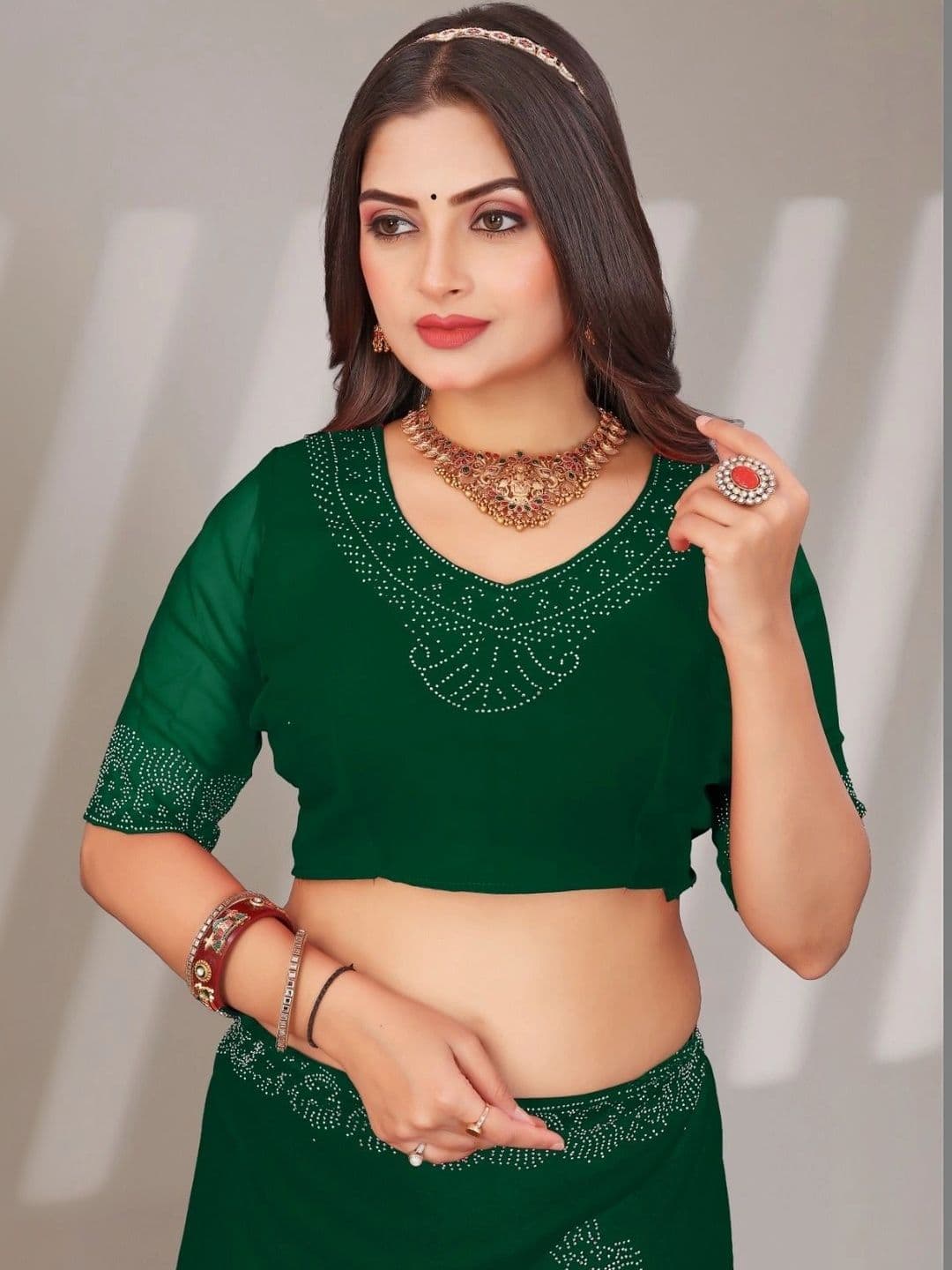 Textile Mantra Poly Chiffon Saree thumbnail 3