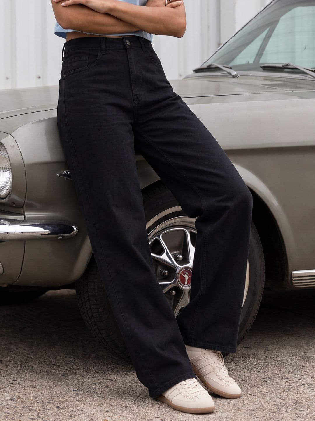 The Roadster Life Co. Women Wide Leg Fit Stretchable Jeans - view 1