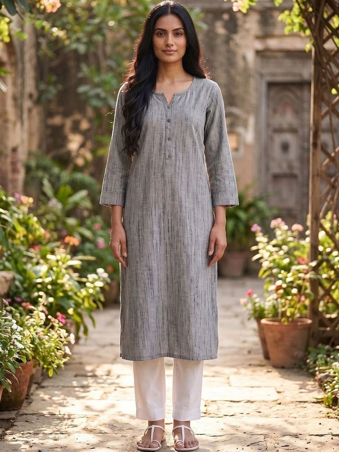 KALINI Women Handloom Kurta - view 1