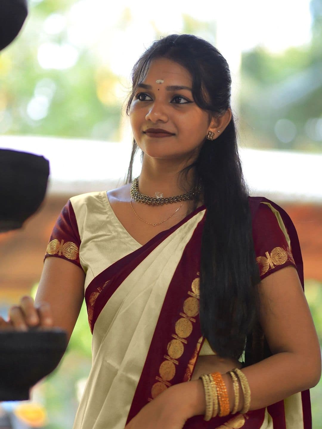 KALINI Woven Design Zari Designer Gadwal Saree thumbnail 5
