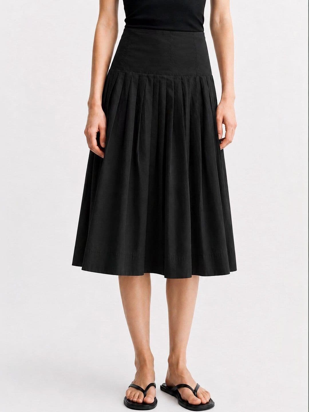 CORSICA Women Pure Cotton Midi A-Line Skirt - view 1