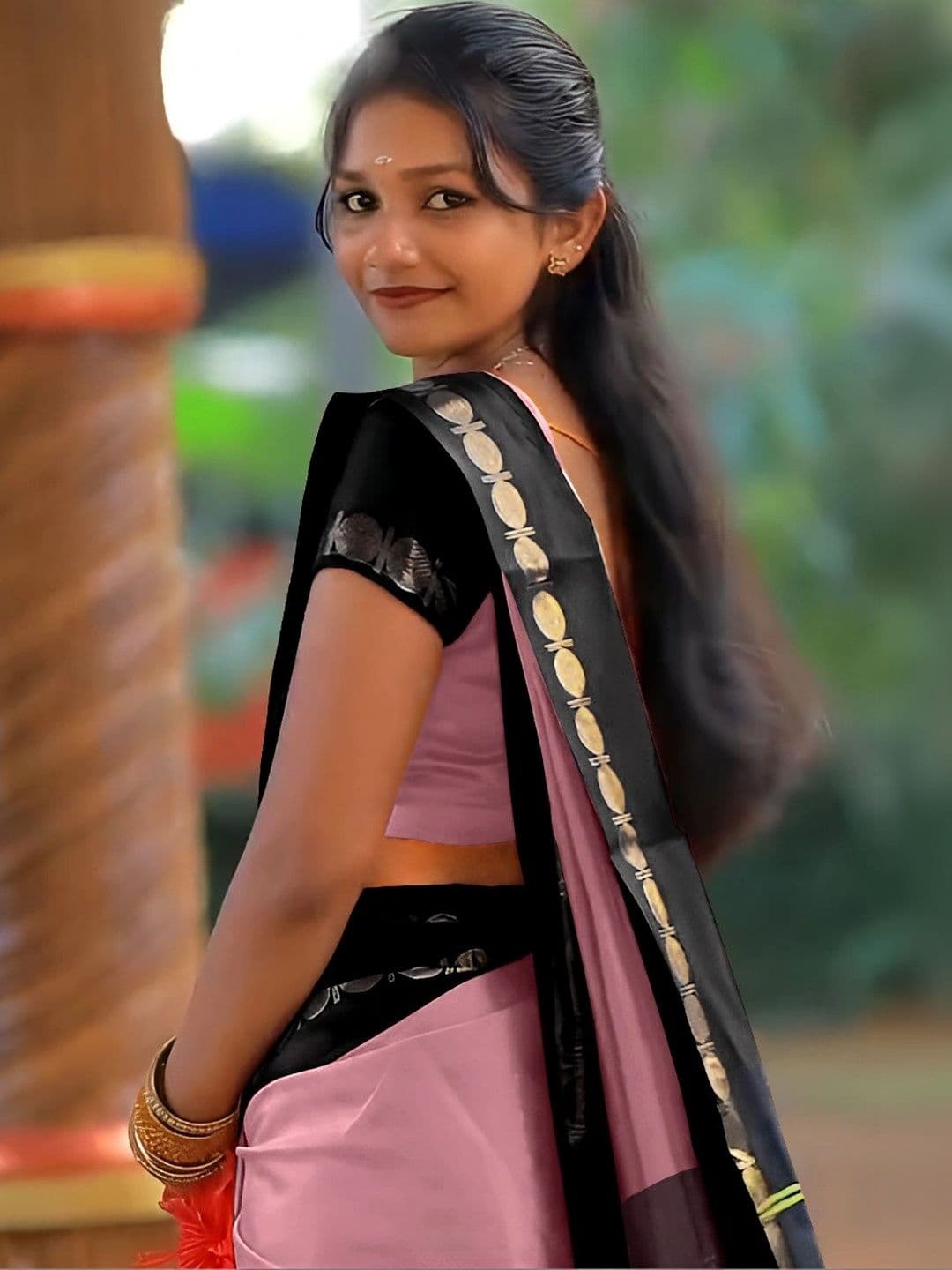KALINI Woven Design Zari Designer Gadwal Saree thumbnail 4