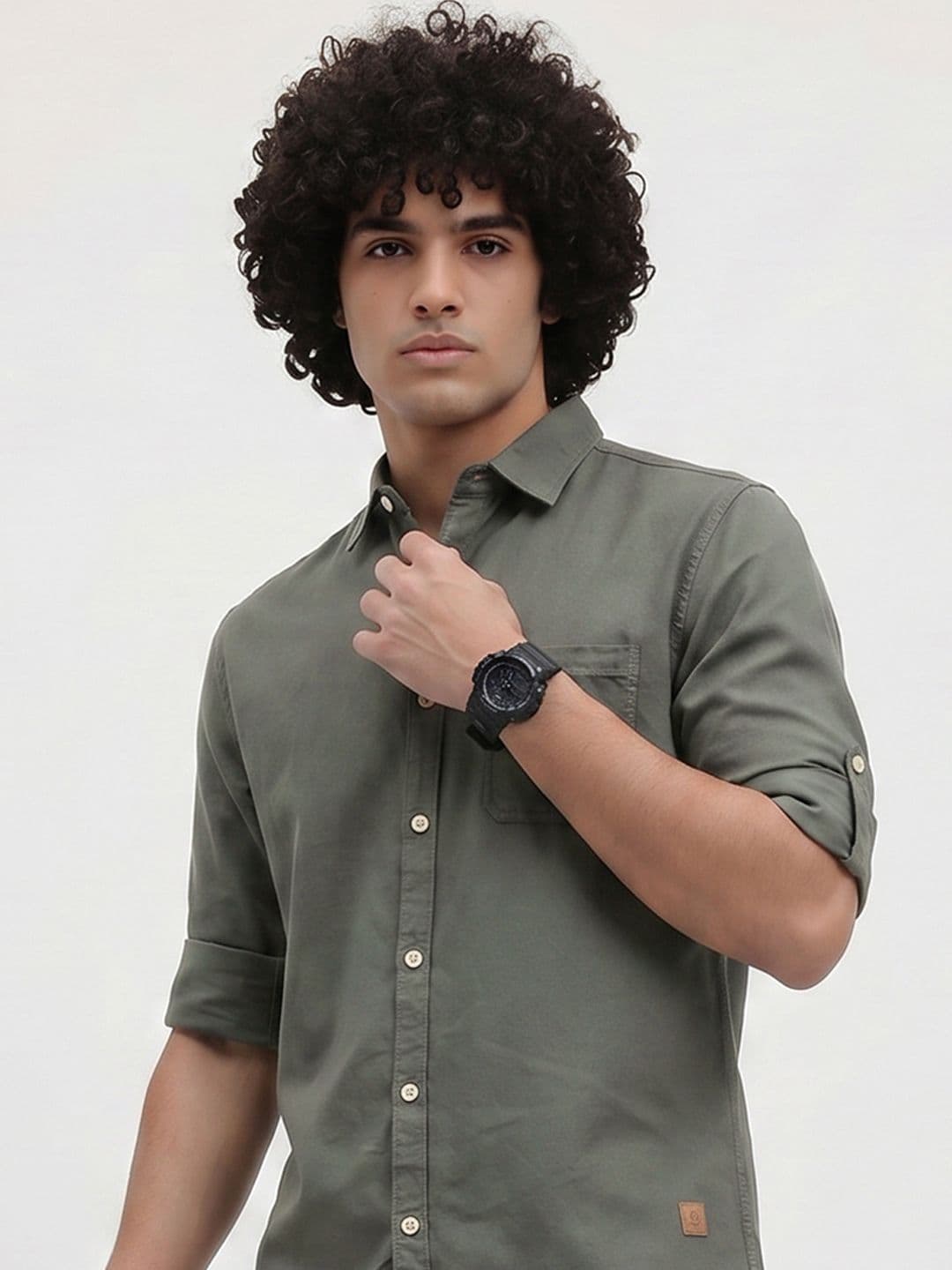 Roadster Life Co. Easy Drape Cotton Shirt - view 1