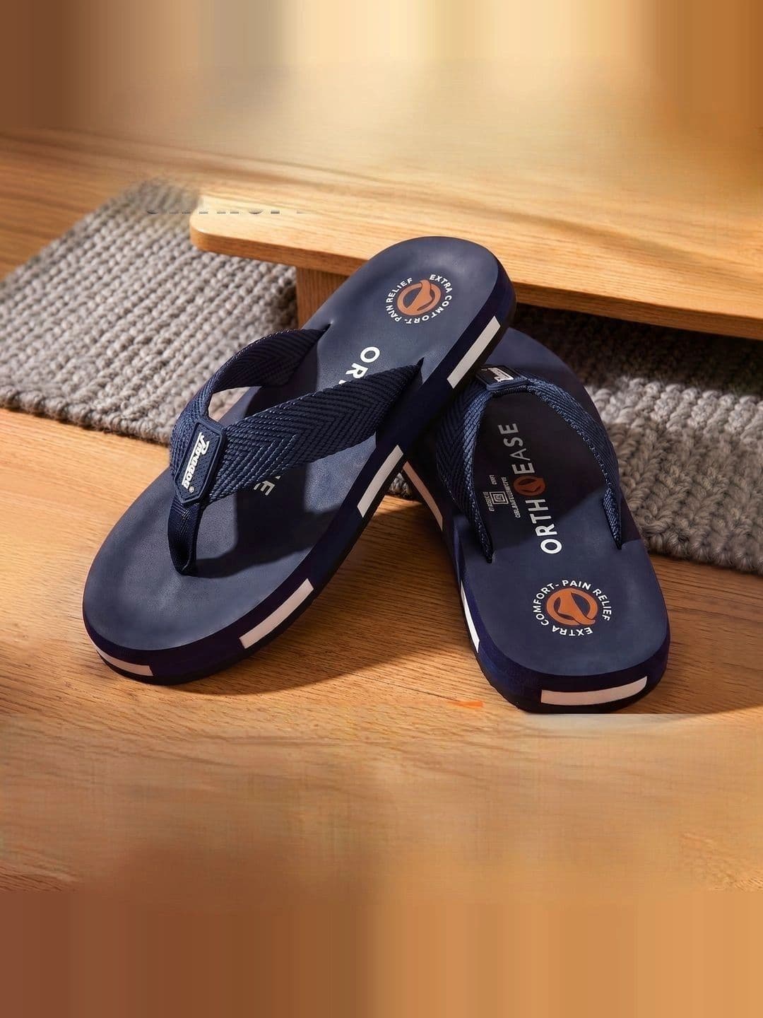 Paragon Men Colourblocked Thong Flip-Flops - view 1