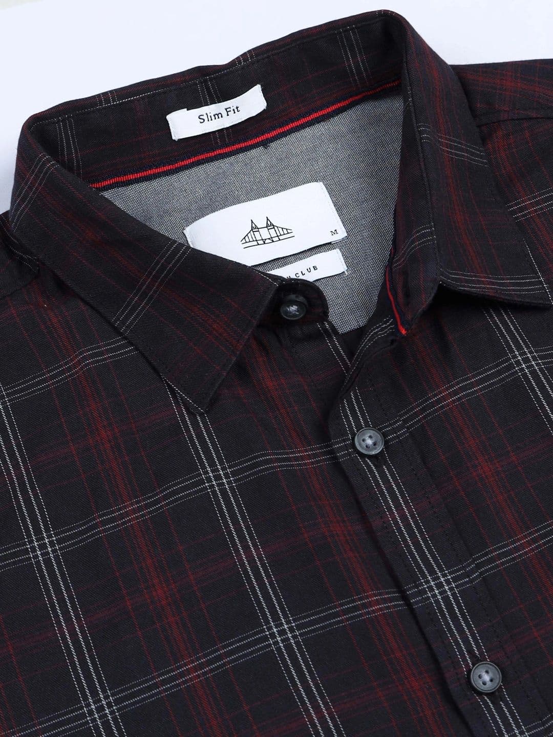 British Club Men Smart Slim Fit Tartan Checks Checked Casual Shirt thumbnail 7