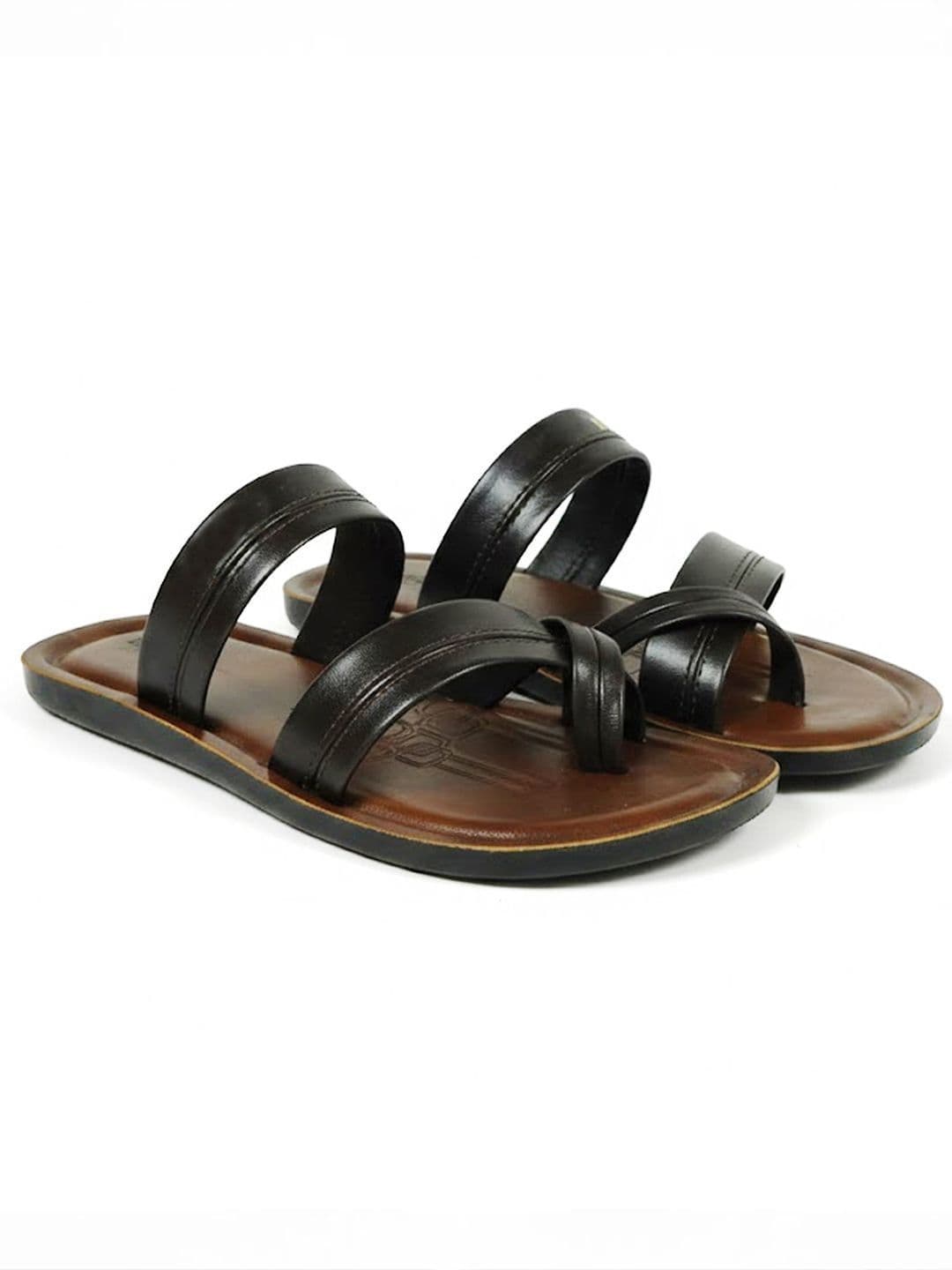 Binny Men Leather Comfort Strappy Sandals With Soft Footbed thumbnail 5