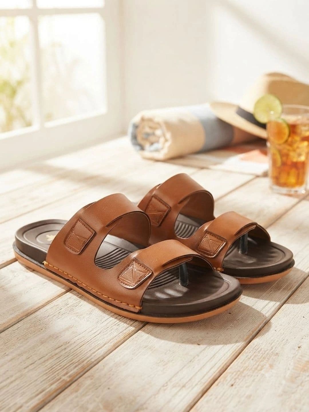 Trump Men PU Comfort Sandals - view 1