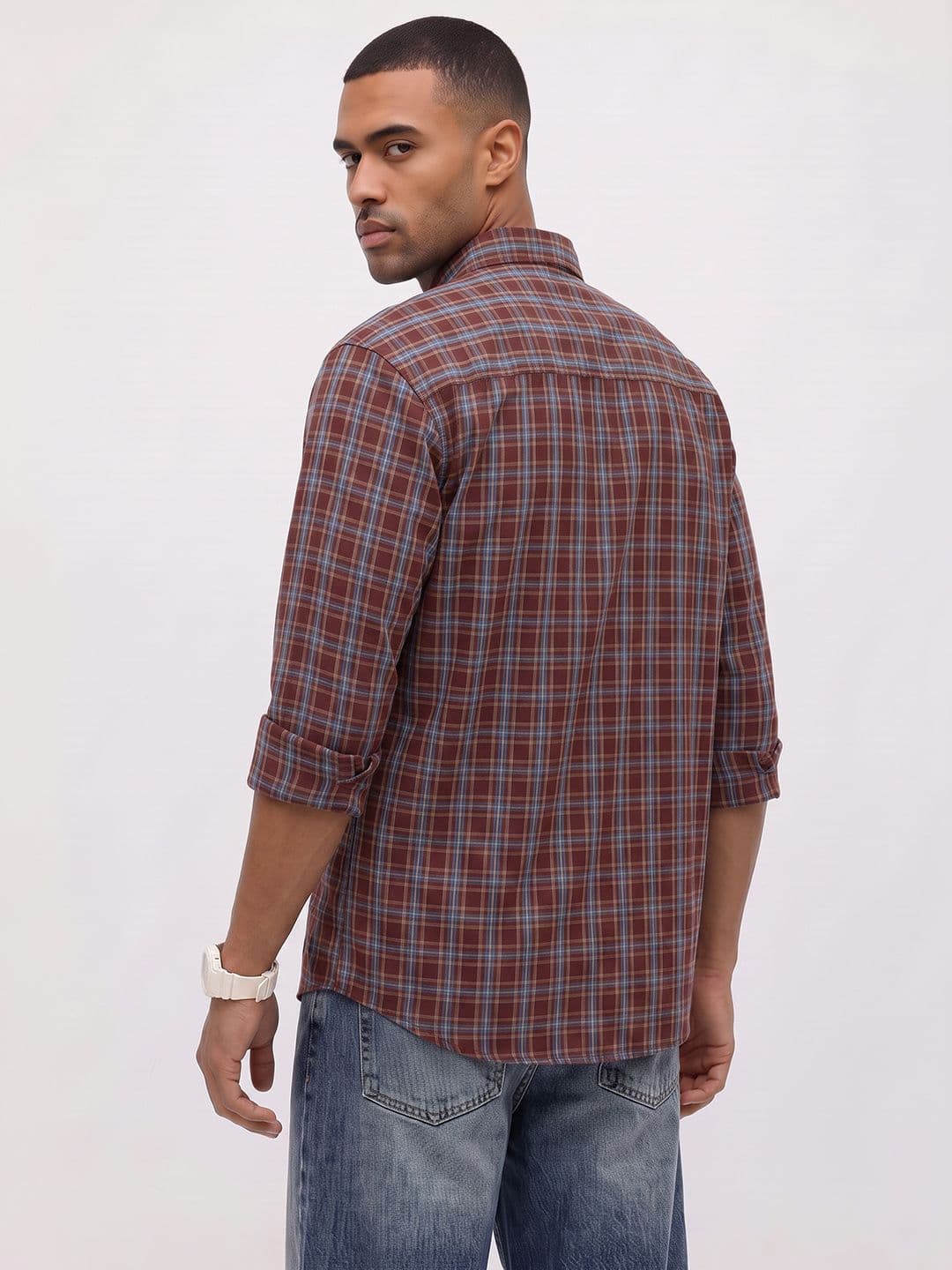 Roadster Life Co. Soft Touch Checked Casual Shirt thumbnail 2