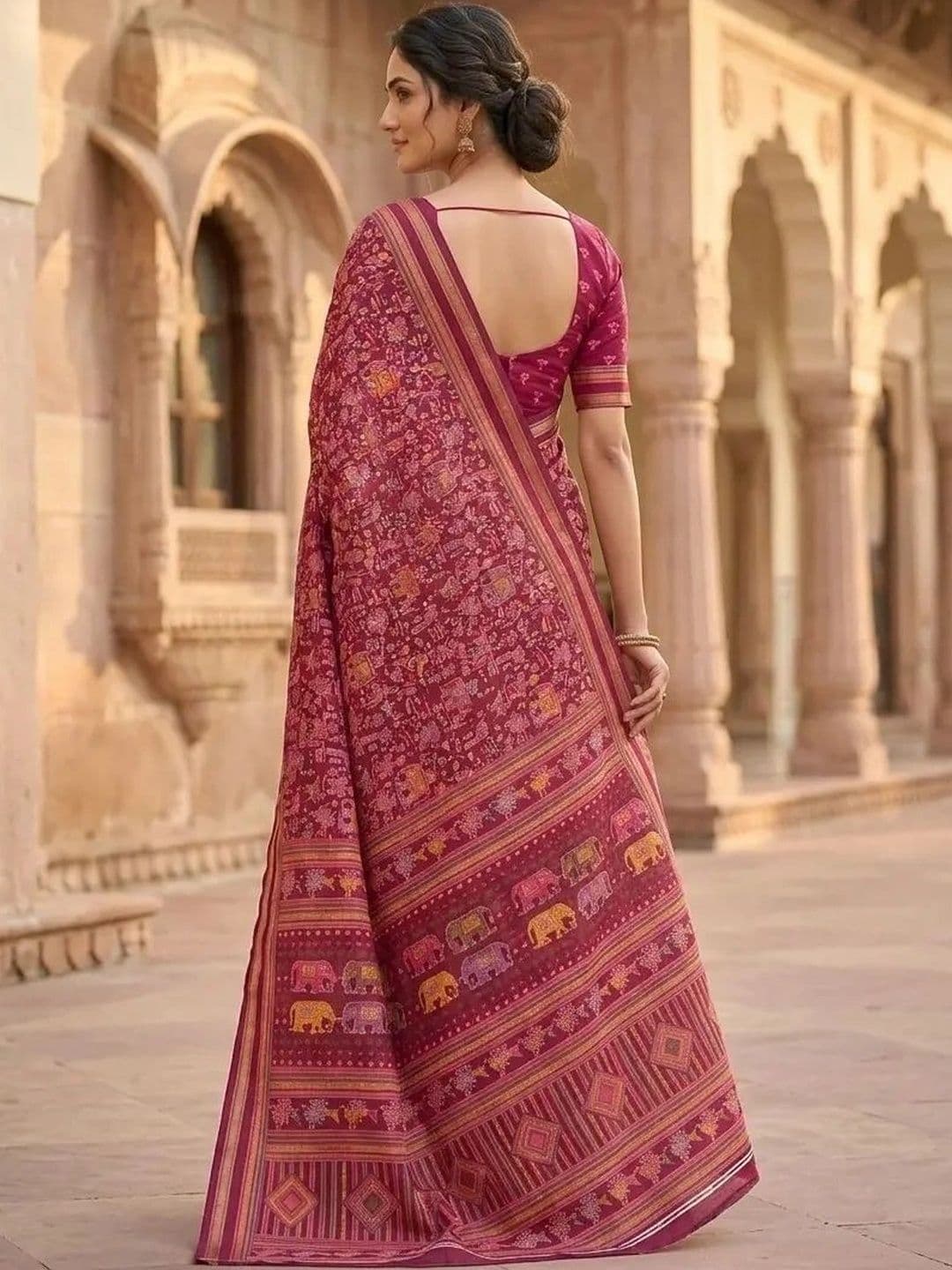 Fashion Mantra Art Silk Saree thumbnail 4