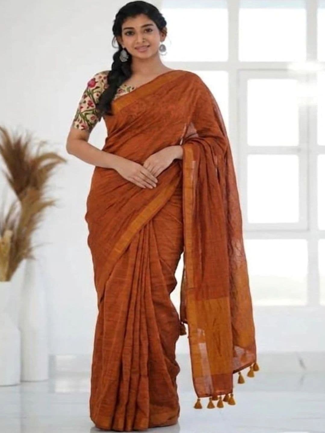 DEVATVAM Pure Cotton Saree thumbnail 4