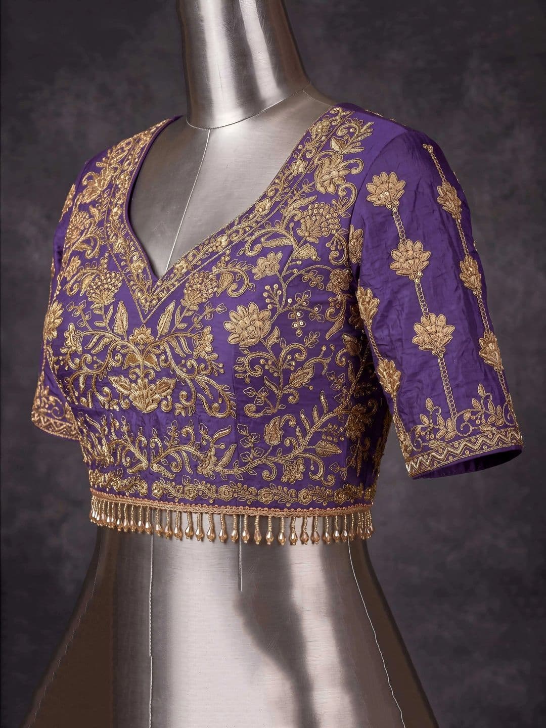 ETHNIC PLUS Embroidered Semi-Stitched Lehenga & Unstitched Blouse With Dupatta thumbnail 6