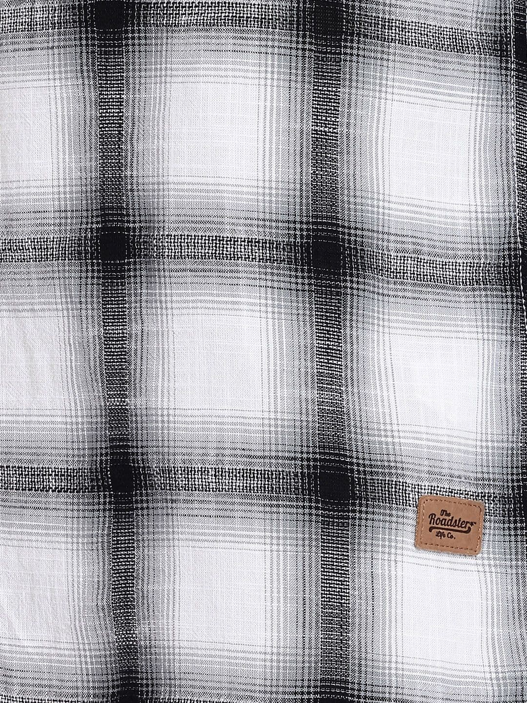 Roadster Life Co.Cotton Slub Checked Shirt thumbnail 4