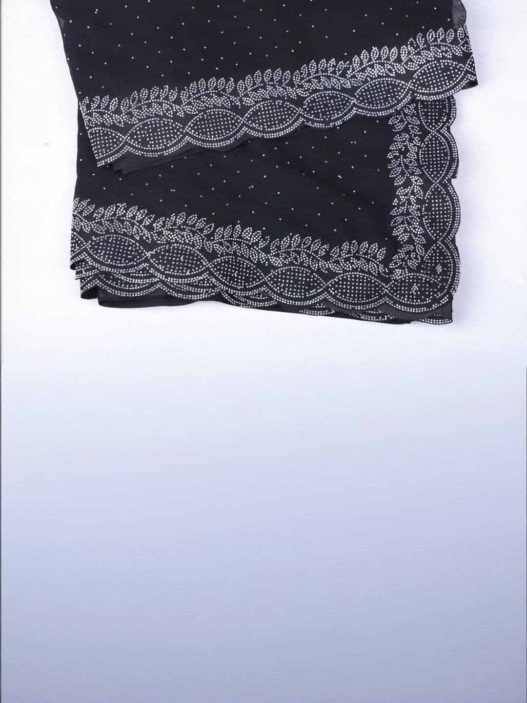 RENBRIZA Embellished Poly Chiffon Saree thumbnail 2